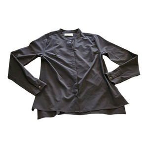 Ministry Medium Black Long Sleeve Button Up Shirt
